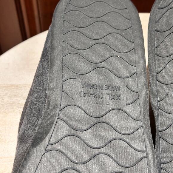 Wembley Mens Memory Foam Slippers Size 13 14 XXL Gray Indoor Outdoor Shoes New - Picture 12 of 13